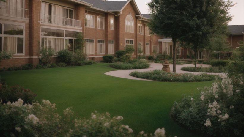 The grounds of an inpatient drug rehab center
