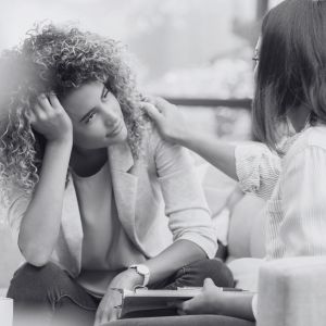 woman in rehab facility